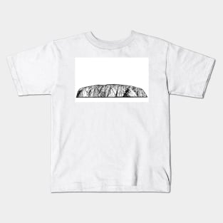 ULURU -  AYERS ROCK  ink painting.1 Kids T-Shirt